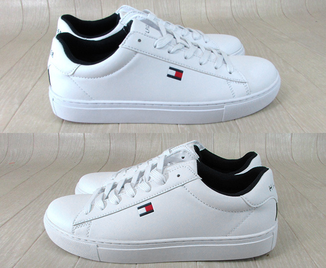 TOMMY HILFIGER トミーヒルフィガー メンズ スニーカー シューズ tm BRECON/WHITE MULTI LL/ ホワイト 白  サイズ：US 7.5/8/8.5/9/9.5/10