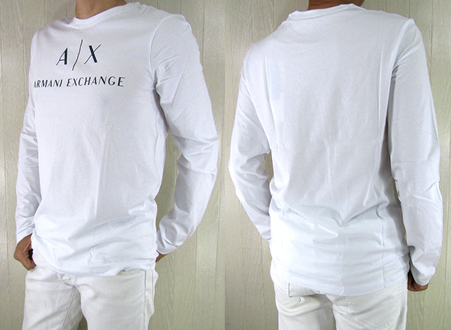  アルマーニエクスチェンジ A/X Armani Exchange メンズ 長袖 Tシャツ ロンT 