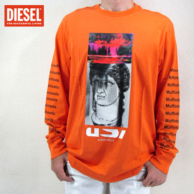 ディーゼル DIESEL メンズ 長袖Tシャツ カットソー T-LARGE-X / 37F