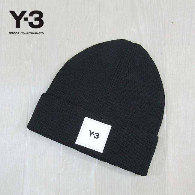 Y-3 yohjiyamamotoロゴ ウールニット帽 - ニットキャップ