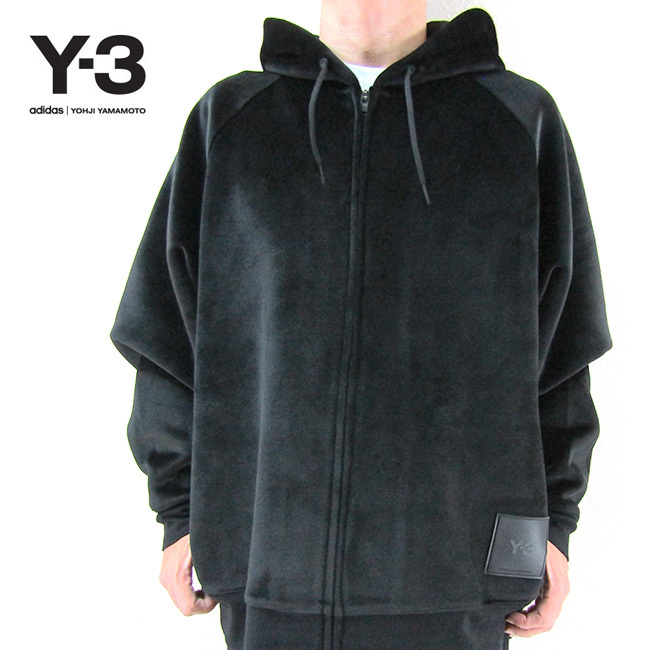 Y-3 ワイスリー Yohji Yamamoto ヨージヤマモト メンズ ジップアップパーカー トップス ビッグシルエット  オーバーサイズHB3341/ ブラック 黒 サイズ：S/M/L