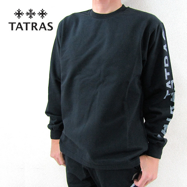 タトラス TATRASメンズ 長袖 Tシャツ RENOIR レノア MTKE21A8021-M / 01 /ブラック 黒 サイズ：1/2/3/4/5