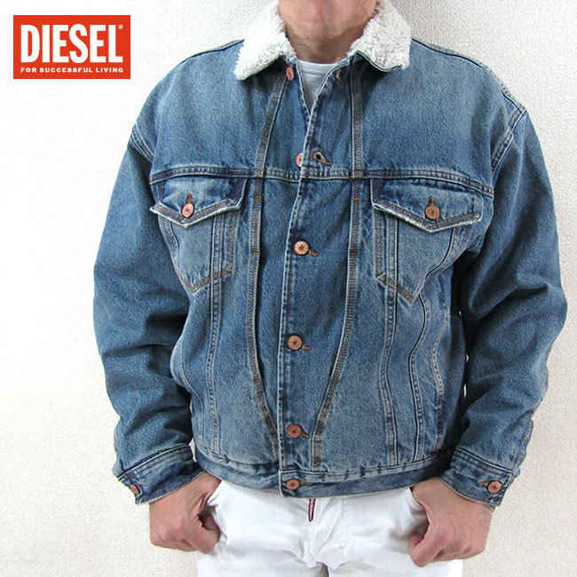 ディーゼル DIESEL メンズ デニムジャケット ブルゾン D-RESKY/01/ブルー サイズ：M/L/XL  :key-20211025-113-117:madoricci 通販 