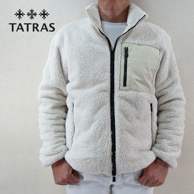 タトラス TATRAS スタンドカラー ボアブルゾン ロボミール ROBOMIR MTAT21A4777-L/27/ BEIGE サイズ：1/2/3/4