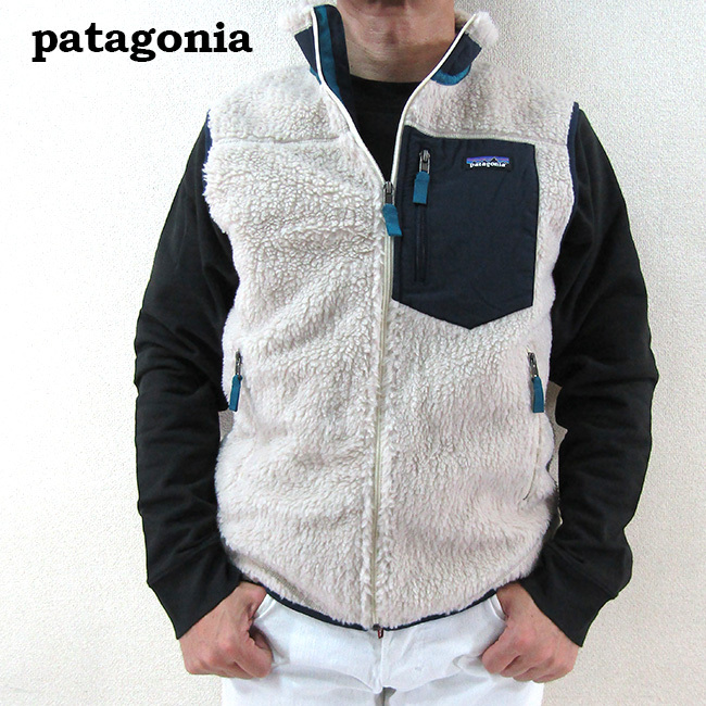 Patagonia パタゴニア ベスト 白 フリース ボア ホワイト ベトナム