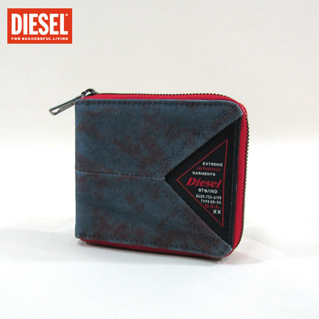  ディーゼル DIESEL メンズ 財布 2つ折り財布 小銭入れ付き 