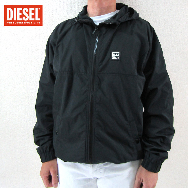 ディーゼル DIESEL メンズ フーデッドブルゾン ジャケット J-ETHAN-KA A00103-0LAPH / 900 / ブラック 黒  サイズ：L