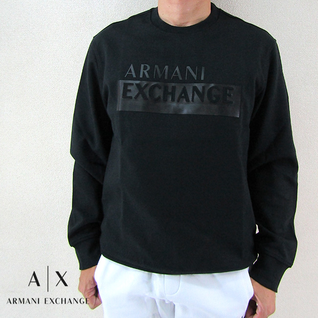 新品 ARMANI EXCHANGE ジャージ スウェット ロゴ 黒 Mサイズ-