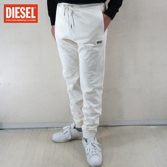 ディーゼル DIESEL メンズ スウェットパンツ ボトムス P-TARY-B1 A02812-0NBAY / 129 / オフホワイト サイズ：L