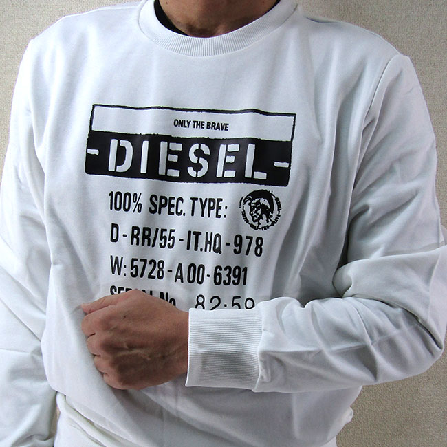 ディーゼル DIESEL メンズ スウェット トレーナー S-GIRK-S3 00SEGR 