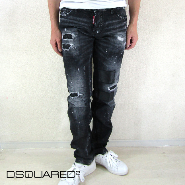 海外ファッション DSQUARED2 ディースクエアード BLACK (Grey) デニム