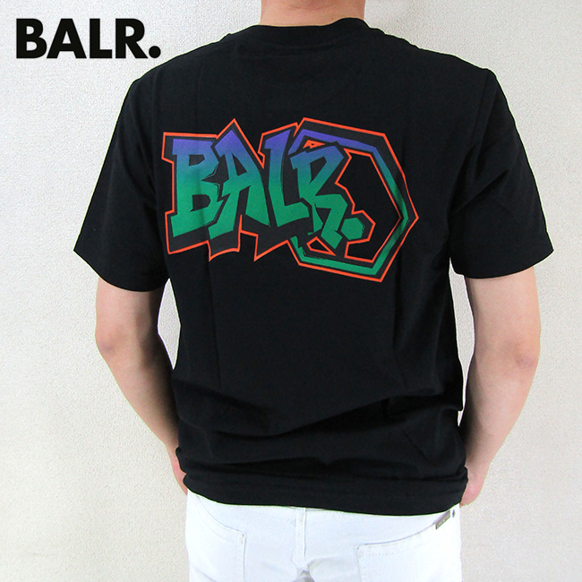 ボーラー BALR. Tシャツ メンズ 半袖 Olaf Straight Graffiti T-Shirt