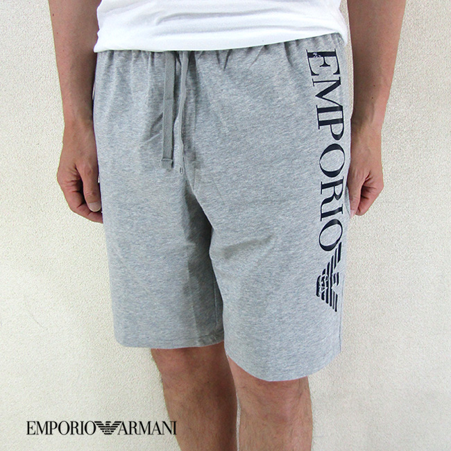 エンポリオ アルマーニ エンポリ EMPORIO ARMANI メンズ スウェットハーフパンツ 3R755 111004 / 00948 / グレー  サイズ：S/M/L/XL