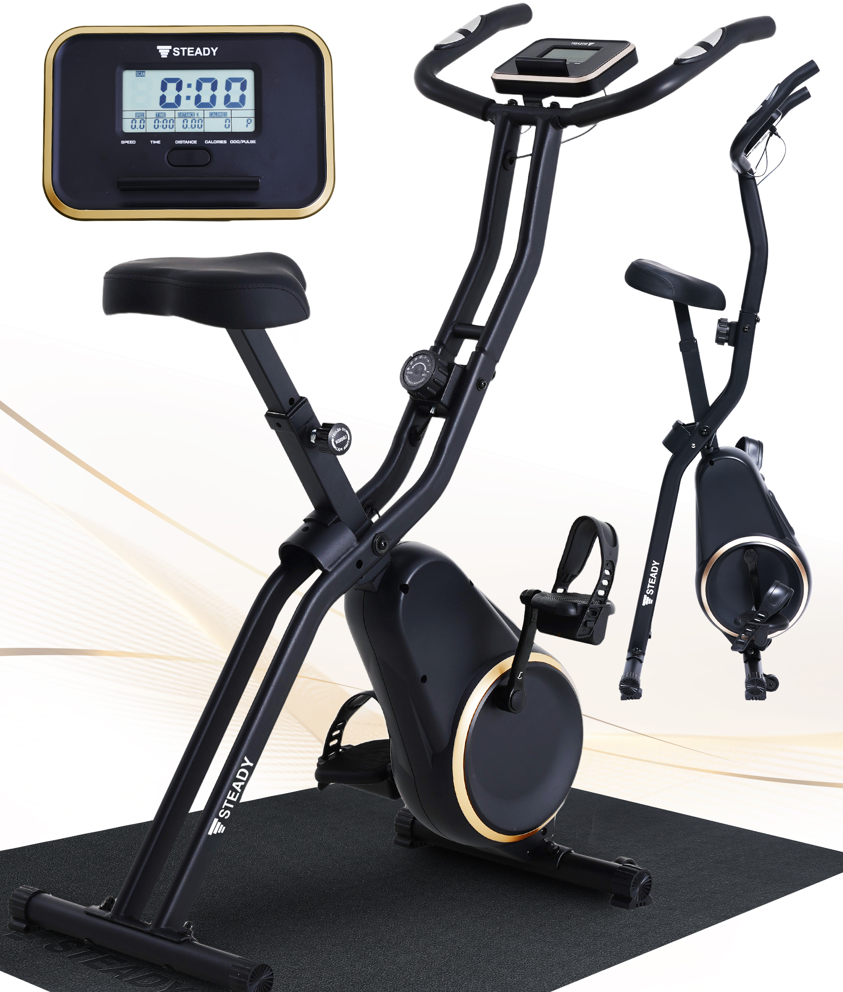 STEADY スピンバイクplus STEADY（ステディ） スピンバイク Plus 静音 家庭用 120分連続
