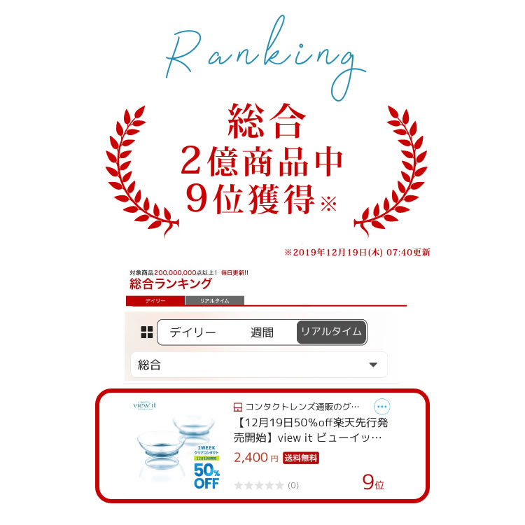 【 お試し 】2week　(1枚入り2箱)両眼2週間分view it ビューイット コンタクトレンズ コンタクト 2week ツーウィーク ポスト投函 |  | 01