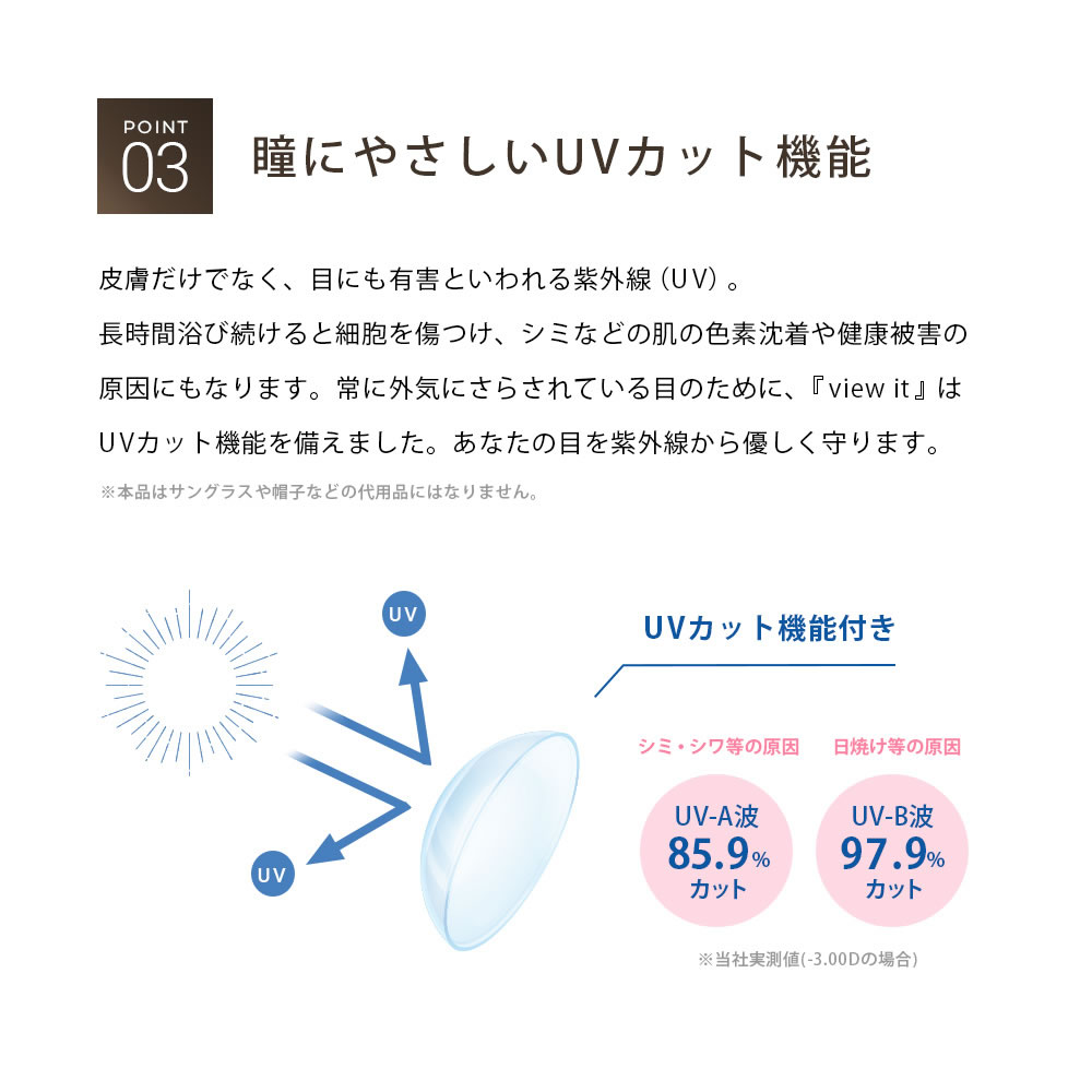 コンタクトレンズ 1day(187Dk/L)シリコン UVカット ビューイット PREMIUM 1day(30枚)【4箱】ワンデー 酸素透過率187 国内最高スペック プレミアム |  | 07