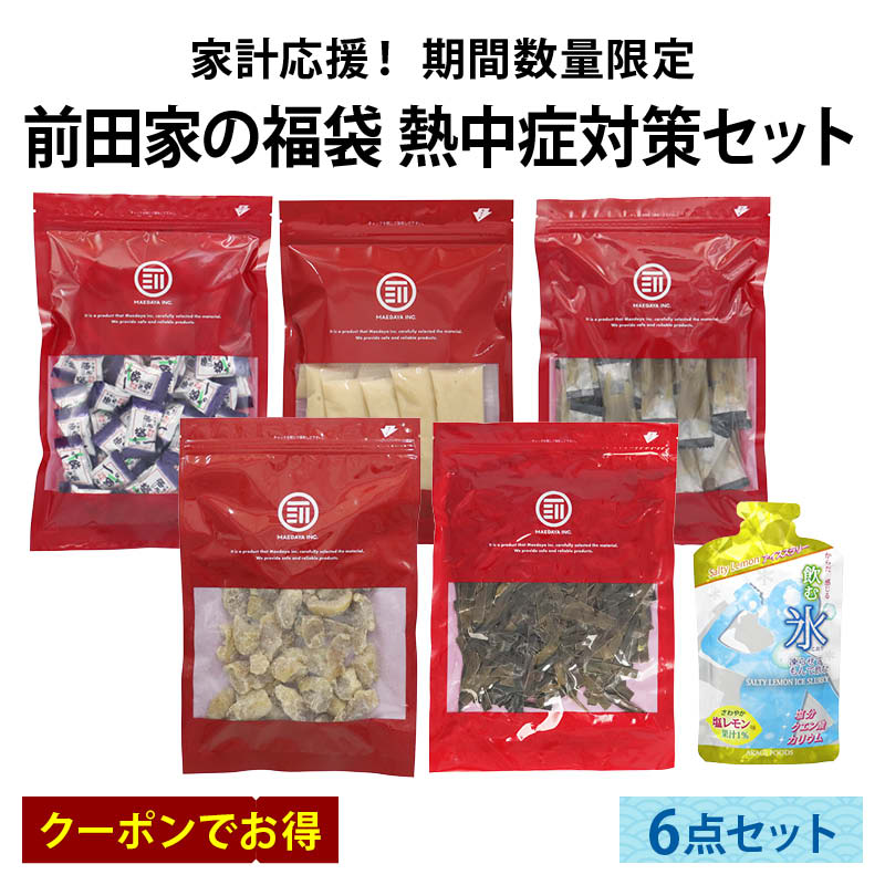 福袋 夏の福袋 熱中症対策 6点 10％以上お得 塩分補給 熱中症 夏バテ対策 ミネラル補給 クエン酸 熱中症 差し入れ 節約 夏休み まとめ買い
