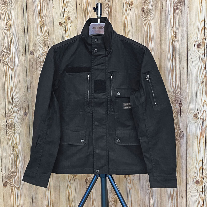 美品！AVIREX　F-2 MOD JACKET　M　ブラック ミリタリー AVIREX（アヴィレックス） F-2 MOD JKT モディファイ ジャケット