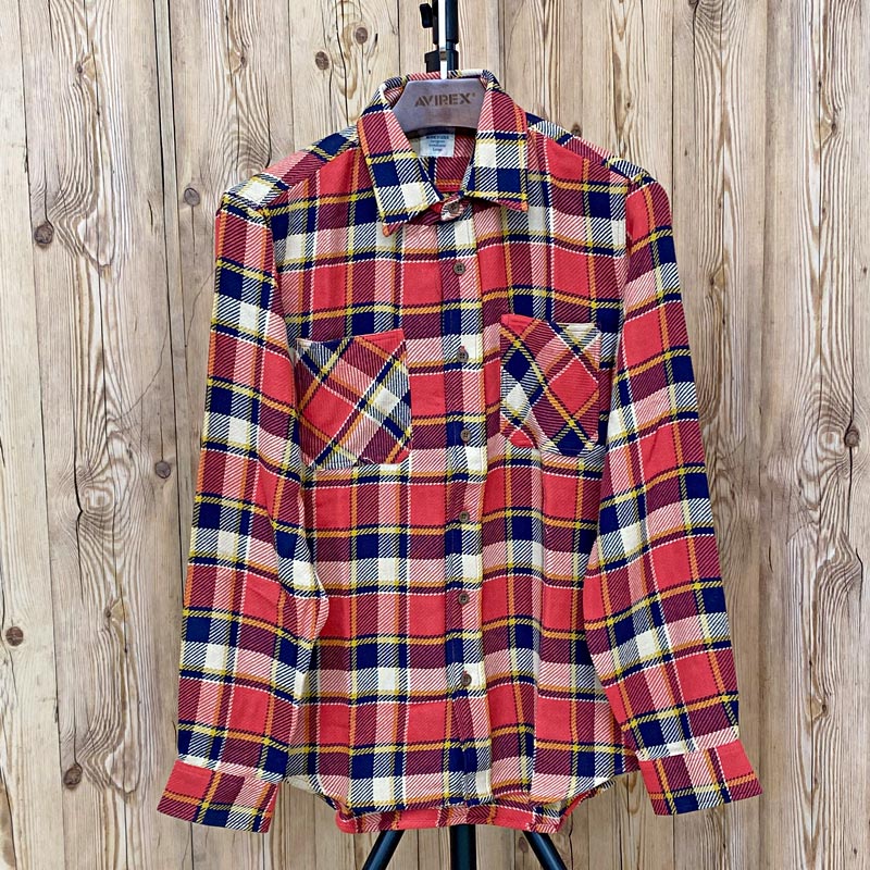 AVIREX（アヴィレックス） COTTON FLANNEL SHIRT コットンフランネル