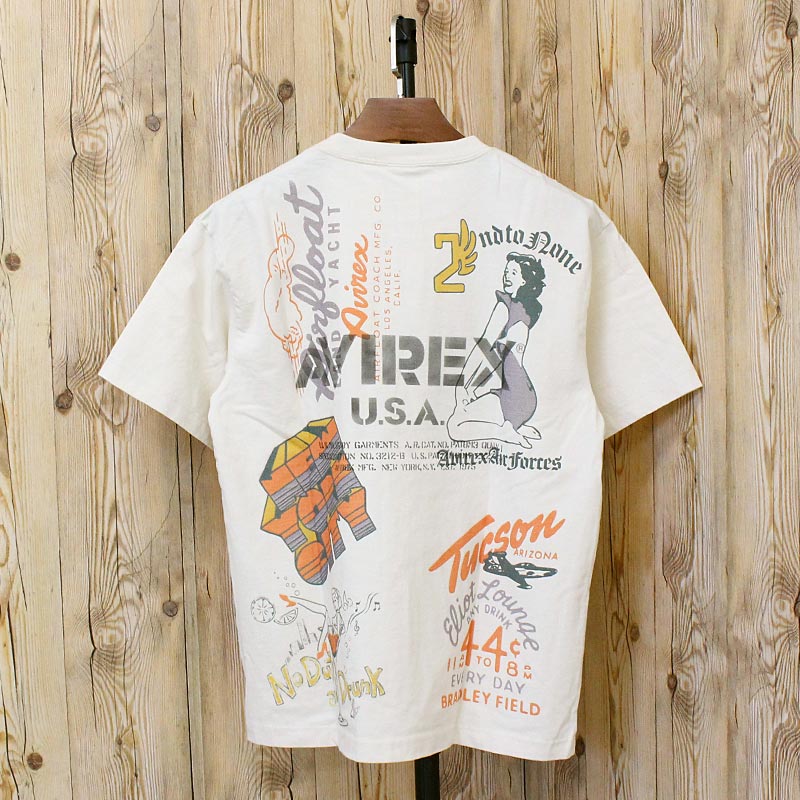 AVIREX（アヴィレックス） ARCHIVE PRINT TEE 783-6134023 アーカイブ