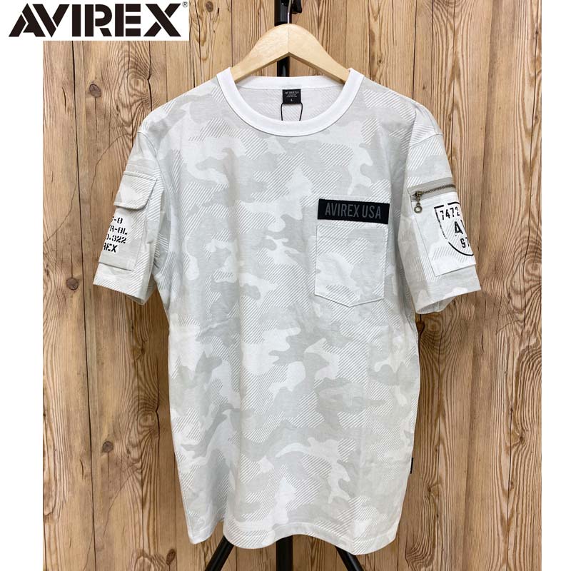 AVIREX（アヴィレックス） 半袖 ファティーグ Tシャツ 綿100% コットン 