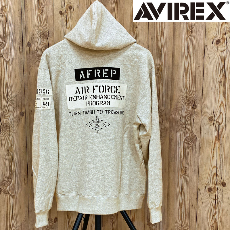 AVIREX アヴィレックス CP STENCIL PATCH ZIPパーカー ジップアップ スウェット メンズ ブランド | AVIREX | 02