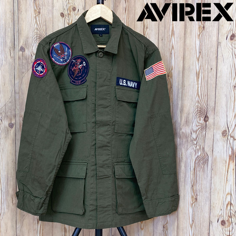 日本産 AVIREX アヴィレックス COTTON RIPSTOP BDU VX-31 ジャケット