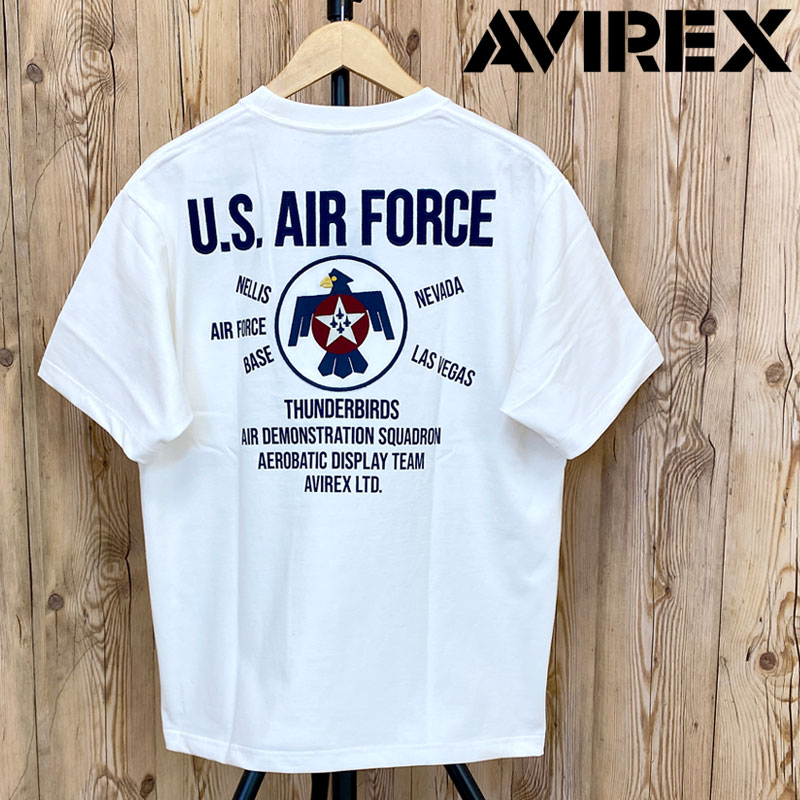 AVIREX アヴィレックス THUNDERBIRDS PATCH 半袖Tシャツ トップス メンズブ...