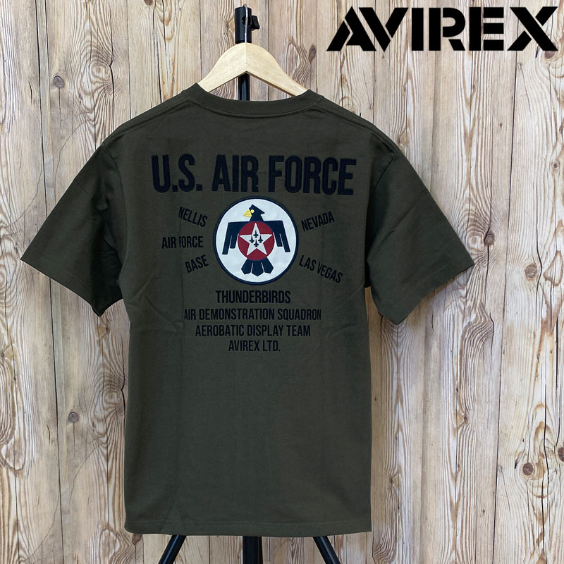 AVIREX アヴィレックス THUNDERBIRDS PATCH 半袖Tシャツ トップス メンズブ...