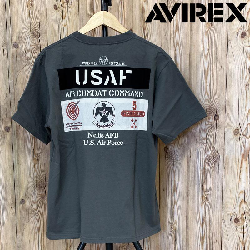 AVIREX アヴィレックス USAF THUNDERBIRDS 半袖Tシャツ トップス メンズブランド｜maestoso｜04