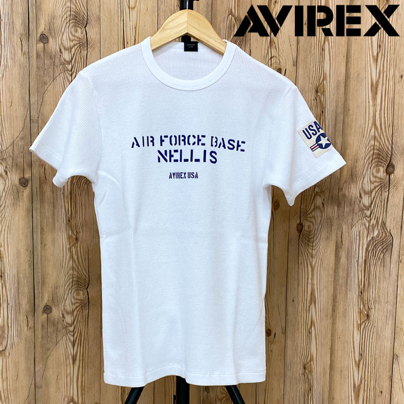 AVIREX アヴィレックス WAFFLE USAF 半袖Tシャツ トップス メンズブランド｜maestoso｜03