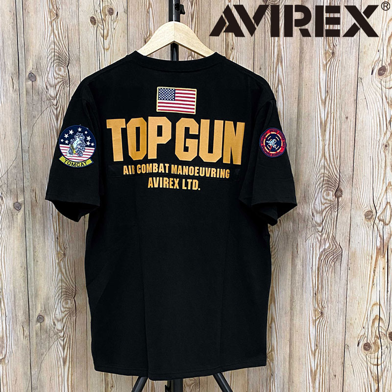 AVIREX アビレックス TOP GUN PATCH & PRINT T-SHIRT トップガン