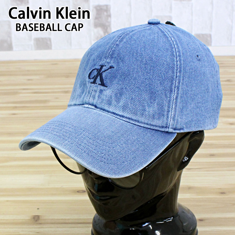 Calvin Klein カルバンクライン CK モノグラム刺繍デニムベース