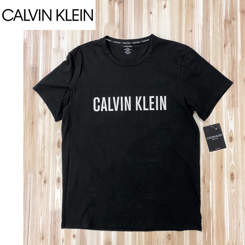 Calvin Klein カルバンクライン CK ロゴプリント クルーネック ロゴT 半袖Tシャツ ...