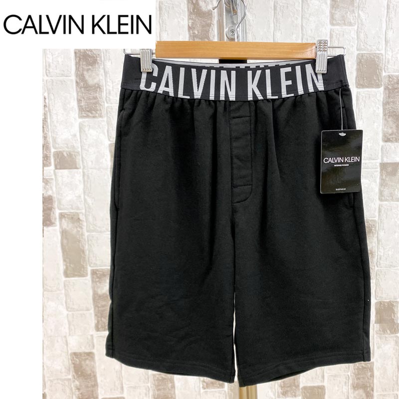 Calvin Klein カルバンクライン CK ウエストロゴ スウェット ハーフパンツ イージーパ...