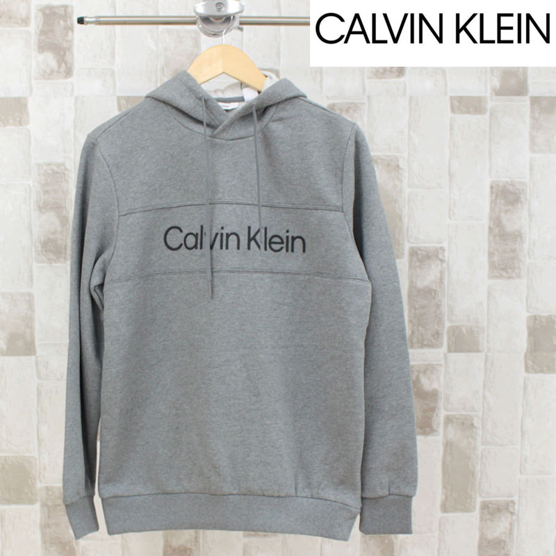 Calvin Klein カルバンクライン CK アイコニックロゴスウェットプルオーバーパーカー