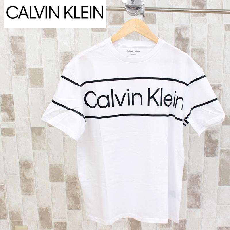 Calvin Klein カルバンクライン CK リラックスフィット トラベリングロゴTシャツ TR...