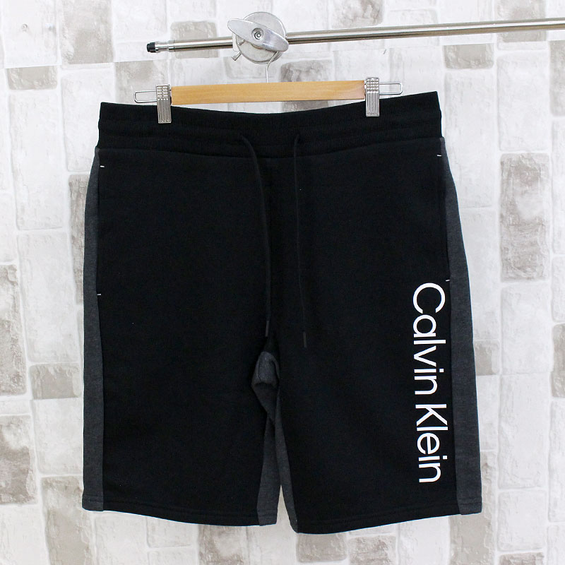 Calvin Klein カルバンクライン CK フロントロゴ スウェット ハーフパンツ イージーパ...