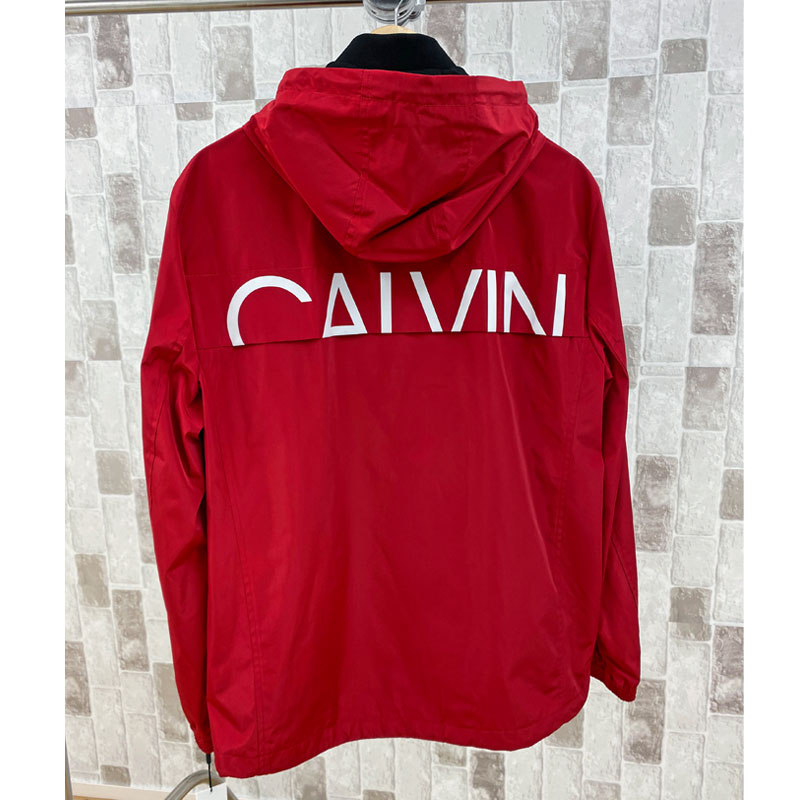 Calvin Klein カルバンクライン ウィンドブレーカー マウンテンパーカー ナイロンジャケット CK バックプリント ロゴ メンズ ブランド