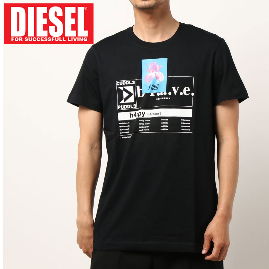 ディーゼル DIESEL Tシャツ オーバルD ロゴ T-DIEGOR-G13 ロゴT