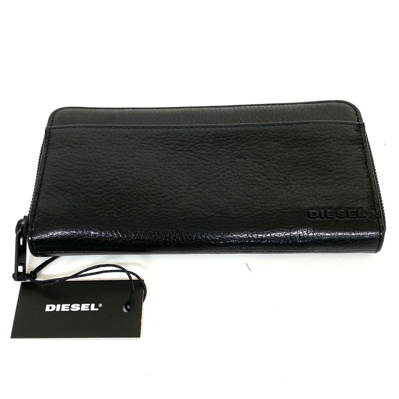 超安いオンライン ディーゼル Diesel メンズ ラウンドファスナー長財布 無地 レザー ブラック X P0685 H1146 22年春夏新作 売れています Naligroup Mw