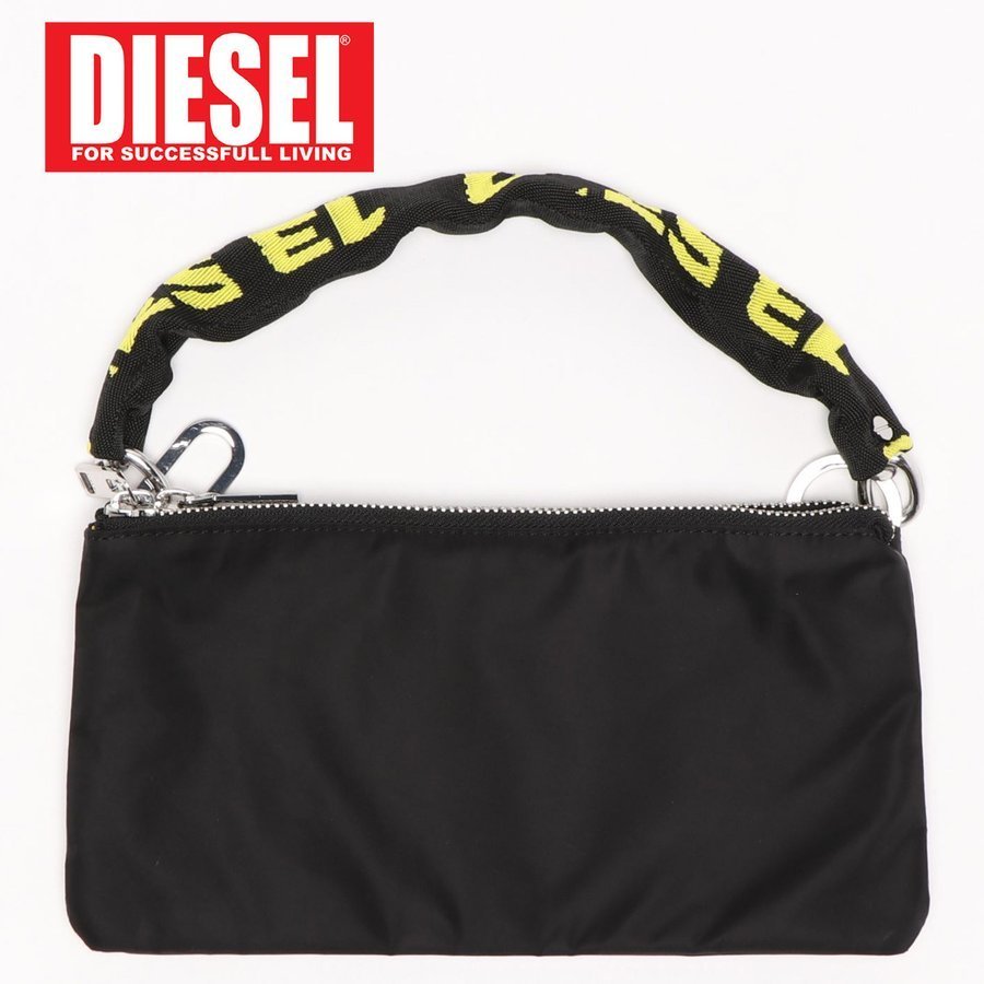 DIESEL ディーゼル レディース クラッチバッグ Wファスナー「I LOCK MY