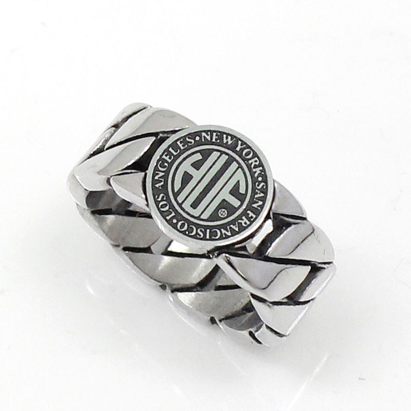 HUF ハフ リージョナルキューバリンクリング 指輪 REGIONAL CUBAN LINK RING AC00986 シルバー ゴールド アクセサリー メンズ 小物 プレゼント ギフト_1