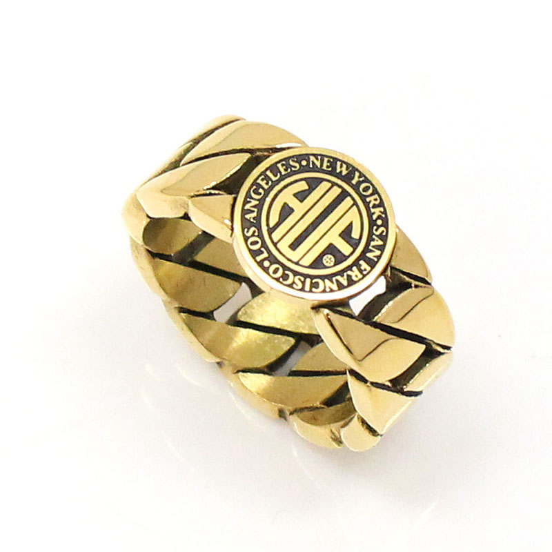 HUF ハフ リージョナルキューバリンクリング 指輪 REGIONAL CUBAN LINK RING AC00986 シルバー ゴールド アクセサリー メンズ 小物 プレゼント ギフト_2