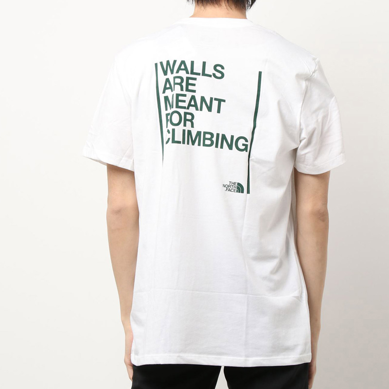 THE NORTH FACE ザ ノースフェイス Tシャツ WALLS ARE MEANT FOR CLIMBING TEE ウォールクライミング ロゴ バックプリントTシャツ メンズ ブランド｜maestoso｜02