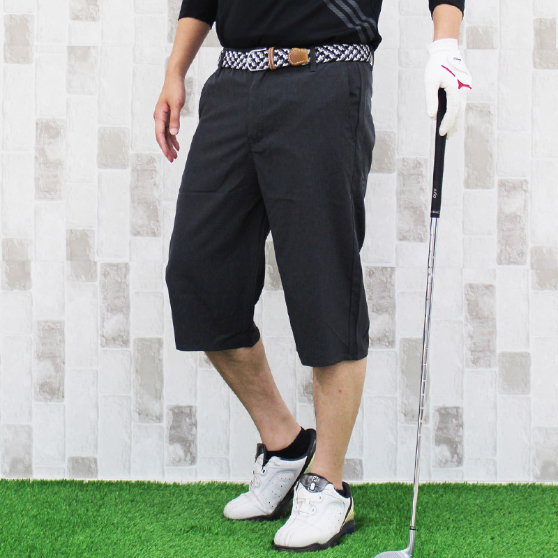 接触冷感 ゴルフパンツ メンズ ハーフパンツ 伸縮 ストレッチ