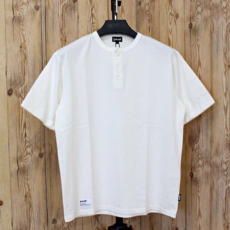 Schott N.Y.C（ショット） Schott PIGMENT O/D HENLEY NECK SS T-SHIRT