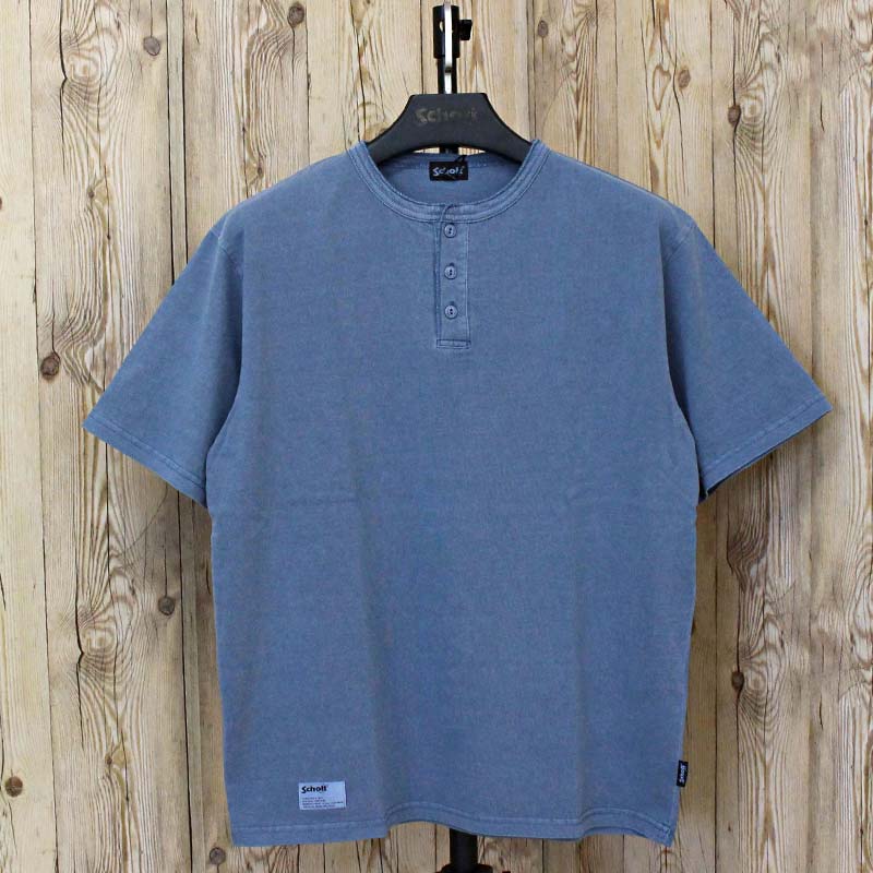 Schott N.Y.C（ショット） Schott PIGMENT O/D HENLEY NECK SS T-SHIRT