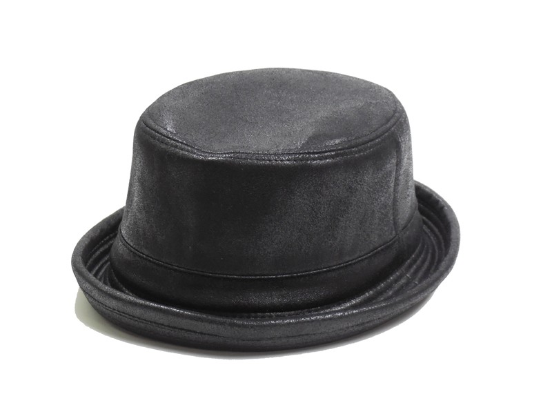 帽子 大きいサイズ ビッグハット62cm レザー調ポークパイハット 3カラー メンズ＆レディース男女兼用｜maggie-b｜02