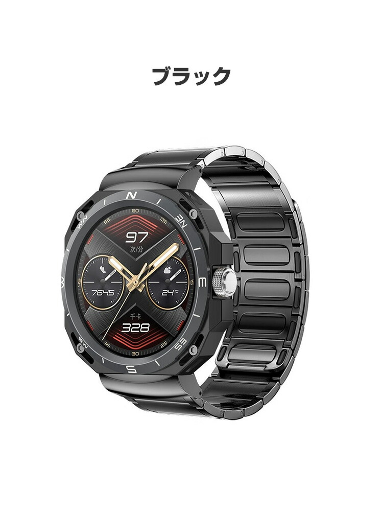 HUAWEI WATCH GT Cyber ウェアラブル端末・スマートウォッチ 交換 時計バンド オシャレな 高級ステンレス